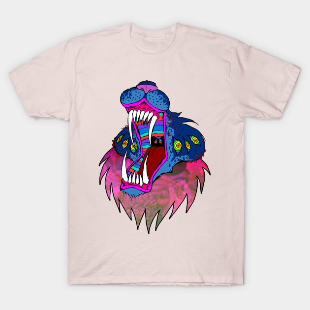 Wolf Head T-Shirt by mothammer